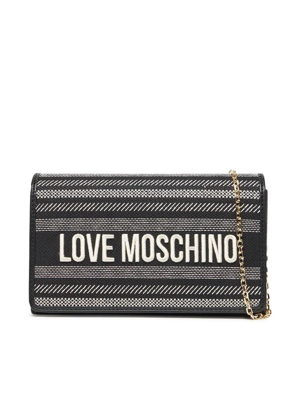 BORSA CANVAS NERO+PU NERO 