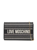 BORSA CANVAS NERO+PU NERO 