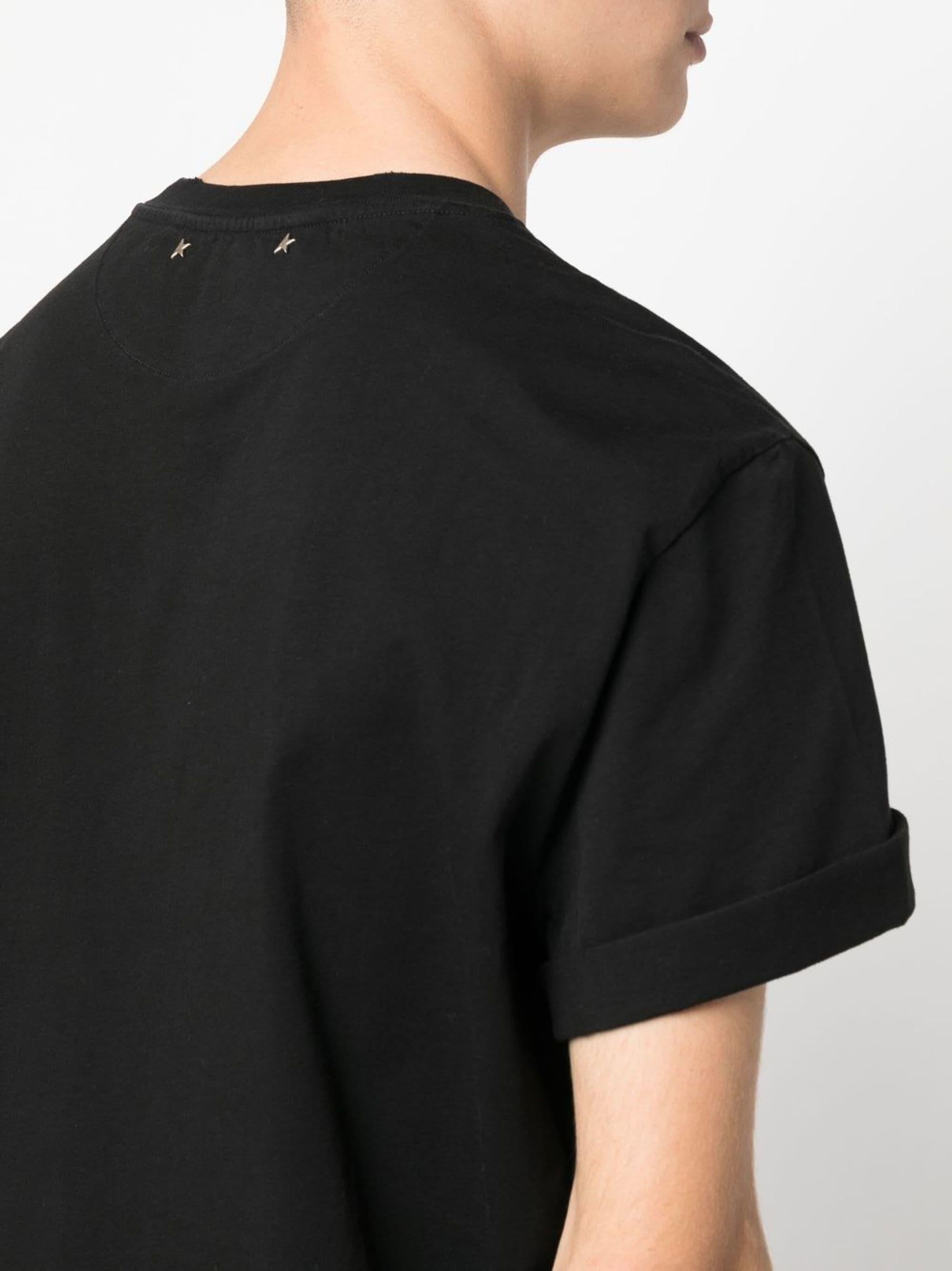 GOLDEN M'S REGULAR T-SHIRT DISTRESSED COTTON JERSEY 
