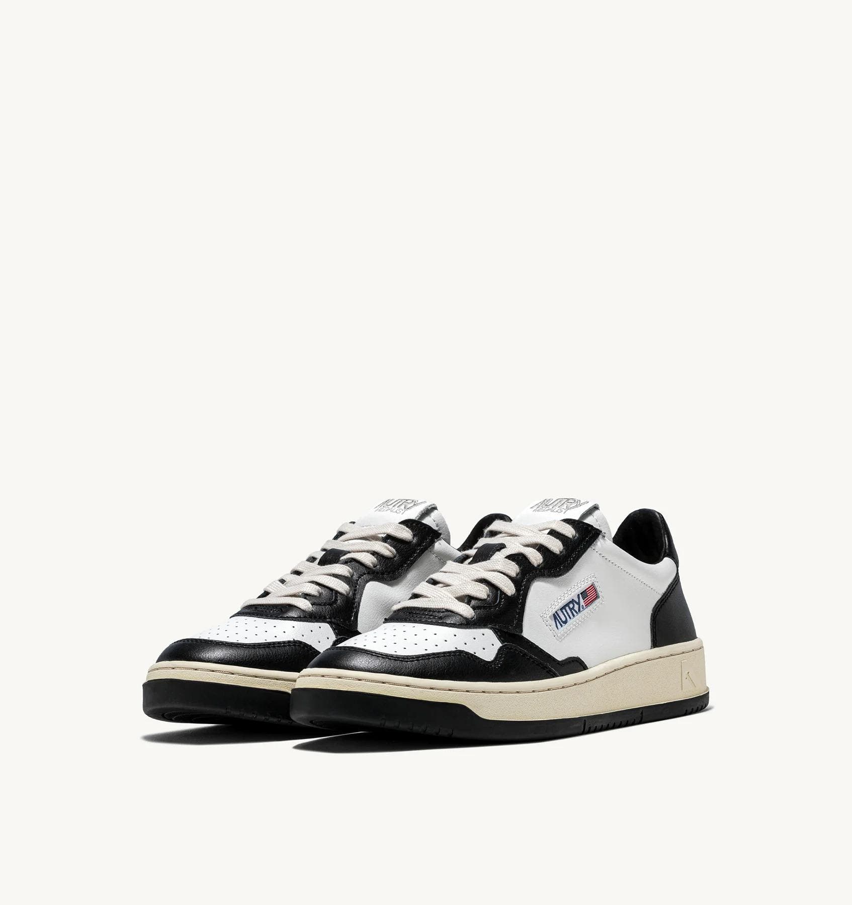MEDALIST LOW BICOLOR BIANCO NERO 