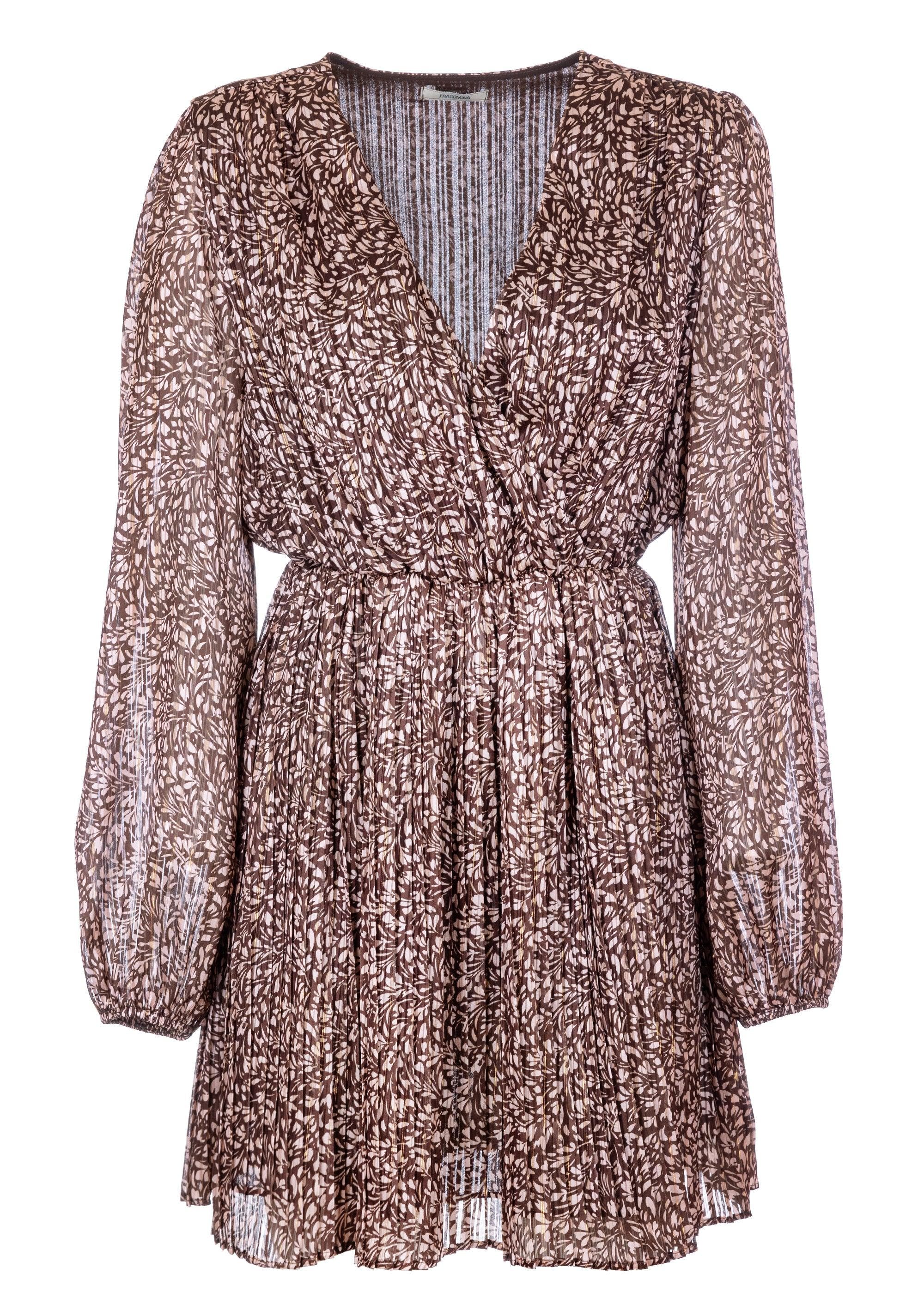 SHORT DRESS PRINT BROWNPOWDER 