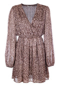 SHORT DRESS PRINT BROWNPOWDER 
