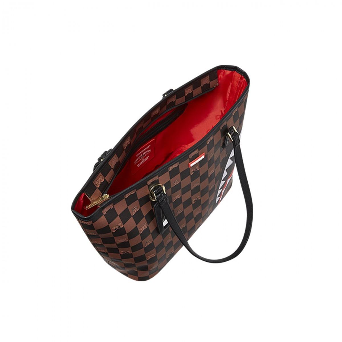 PEEKING CHARACTER CHECK<BR/>TOTE 