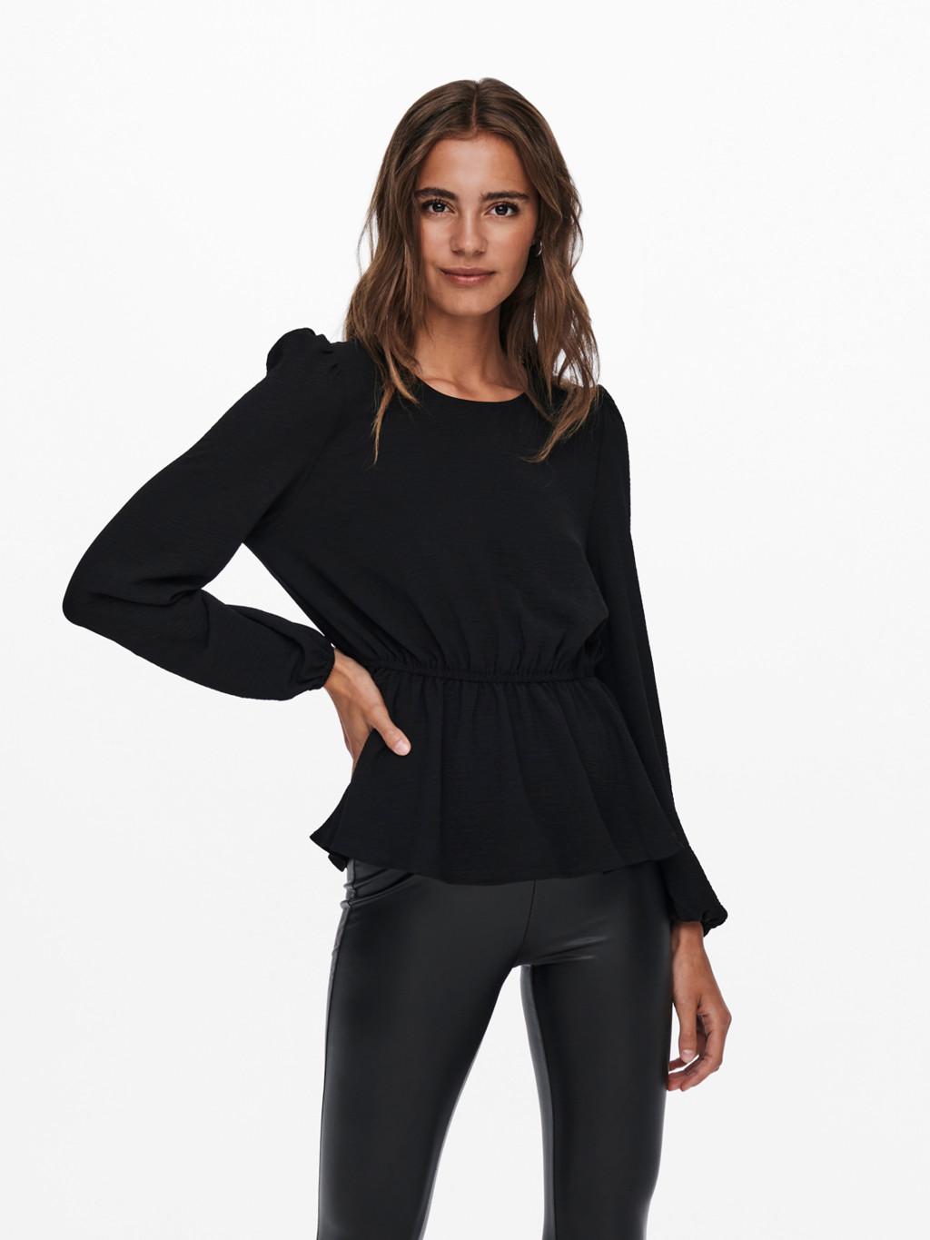 ONLMETTE DAR L/S O-NECK TOP NOOS WVN 