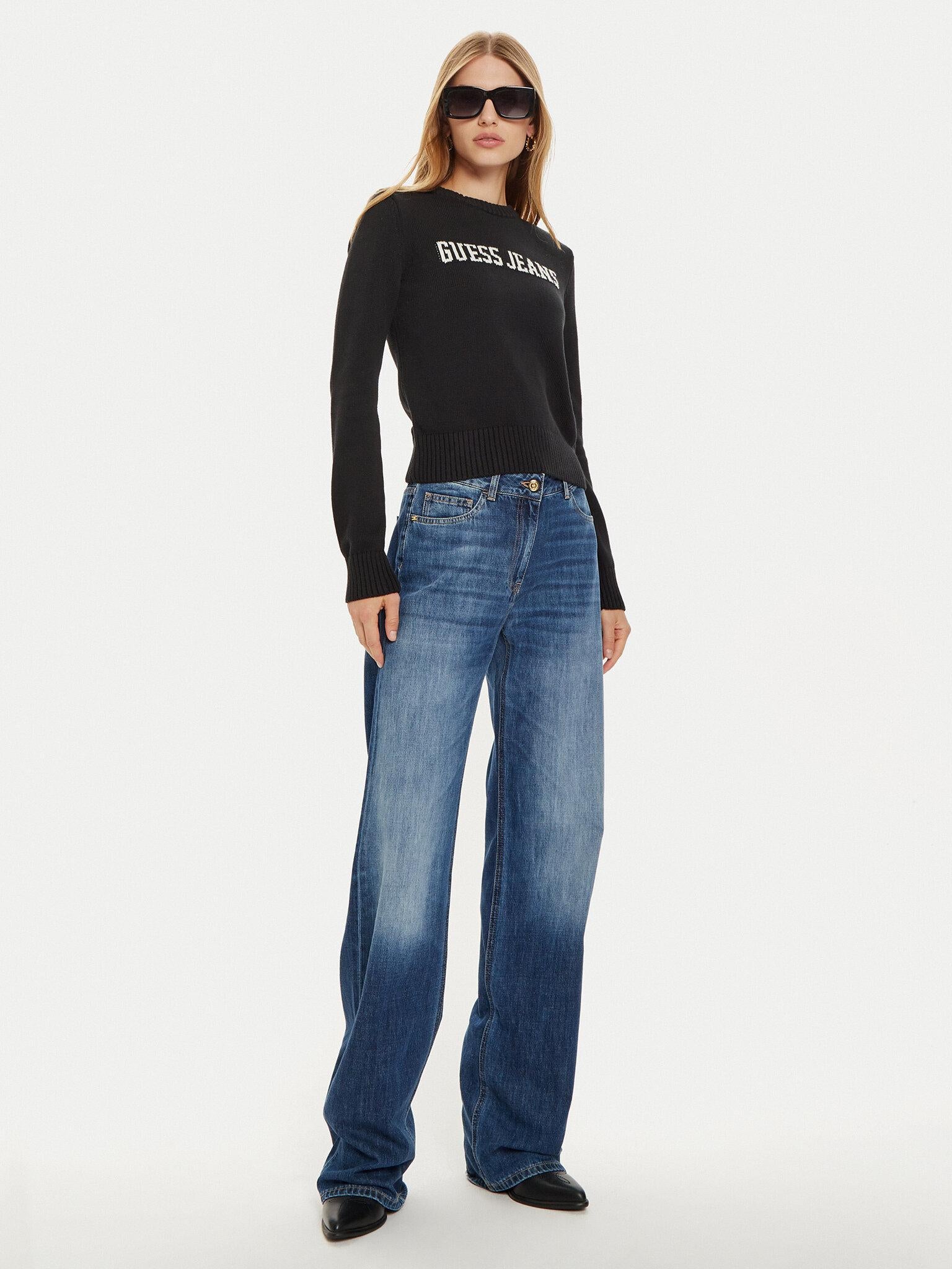 GJ LS CN GUESS J INTARSIA SWTR W4BR10Z3HM1/JBLK GUESS