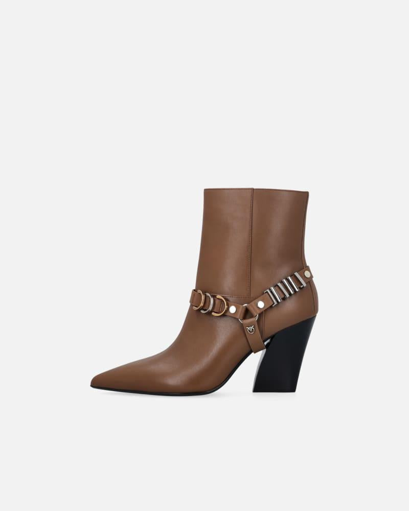 VIOLA 02 - ANKLE BOOT CALF LEATHER SD0417P001/GU8 PINKO