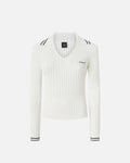PINKO LINOSA POLO RIBBED VISCOSA STR