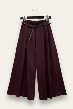 LOVEme Pantalone a pieghe, elastico retro vita