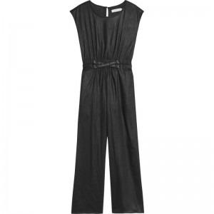 FESTIVE LOGO TAPE JUMPSUIT IG0IG01306/CK BLACK CALVIN KLEIN JEANS