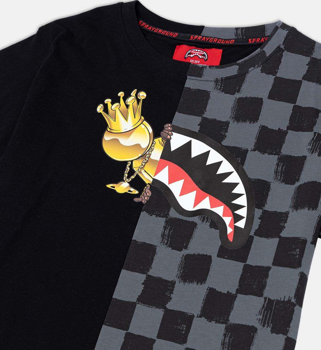 ASTROMANE SPLIT BLACK T-SHIRT SPY1354/BLACK SPRAYGROUND