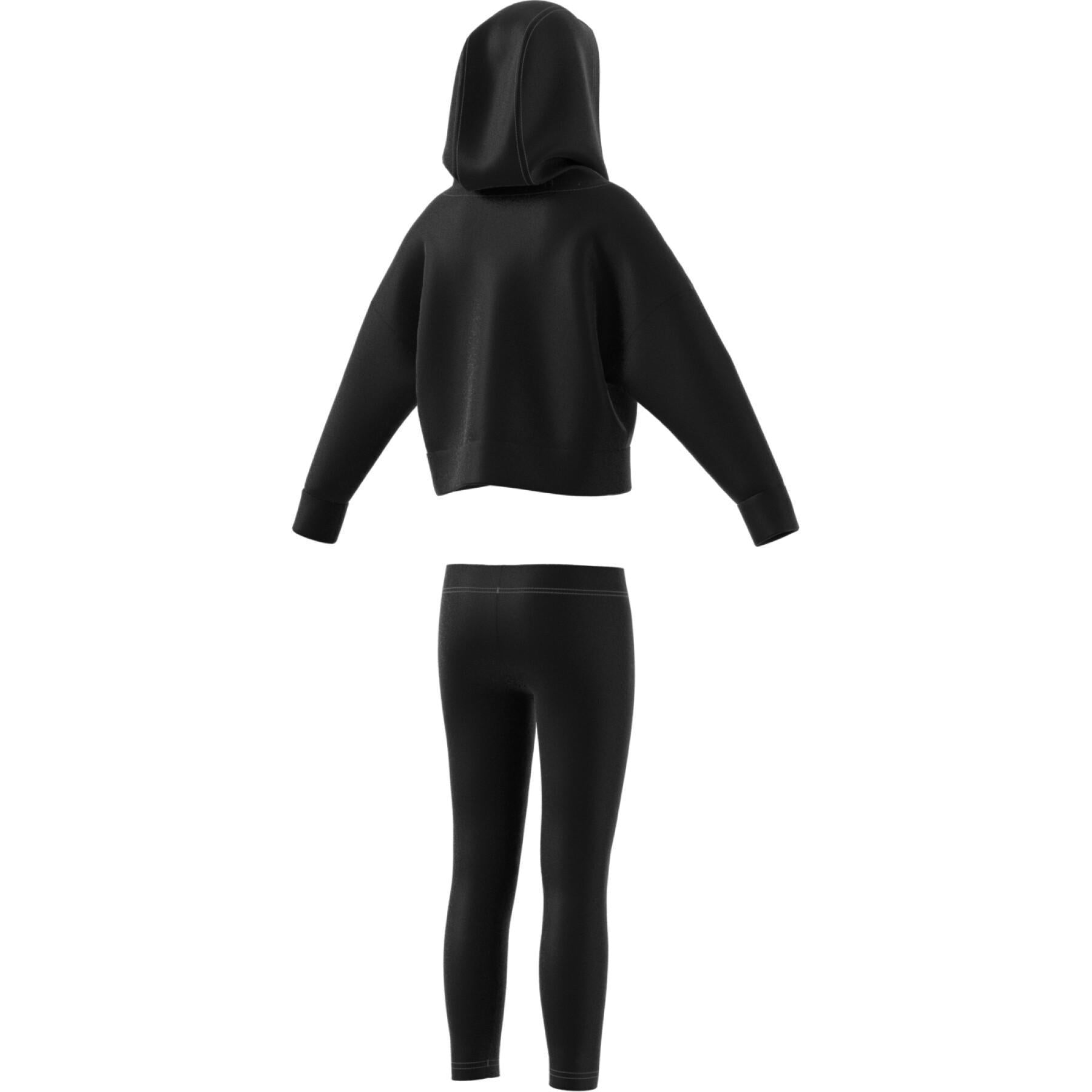 LG HOOD FL TS       BLACK/BLIPNK HN3476/ND ADIDAS