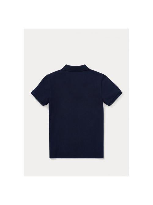 SLIM FIT COTTON MESH POLO SHIRT 