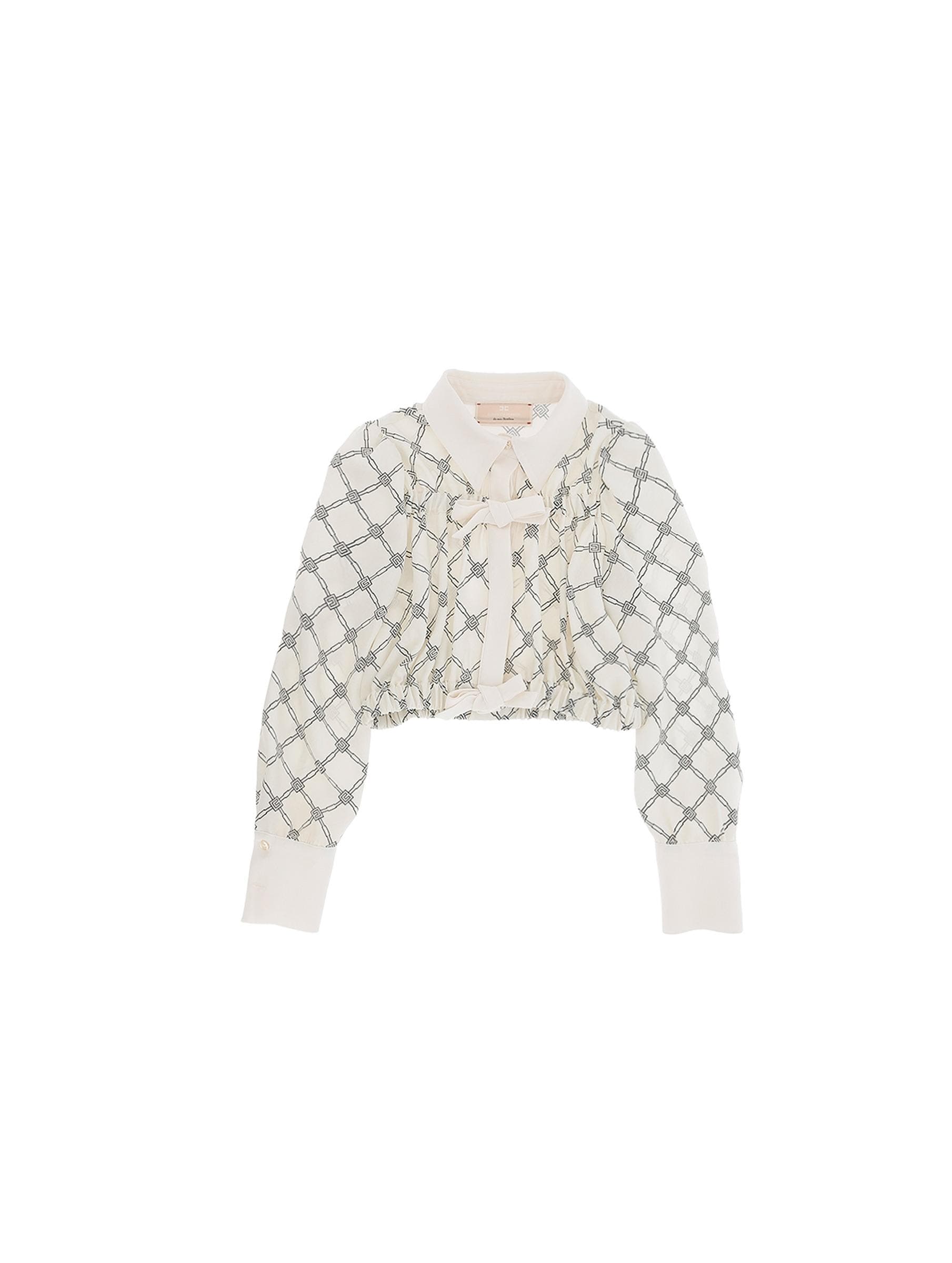 CAMICIA IN GEORGETTE ST.LOSANGA CON FIOCCHI 