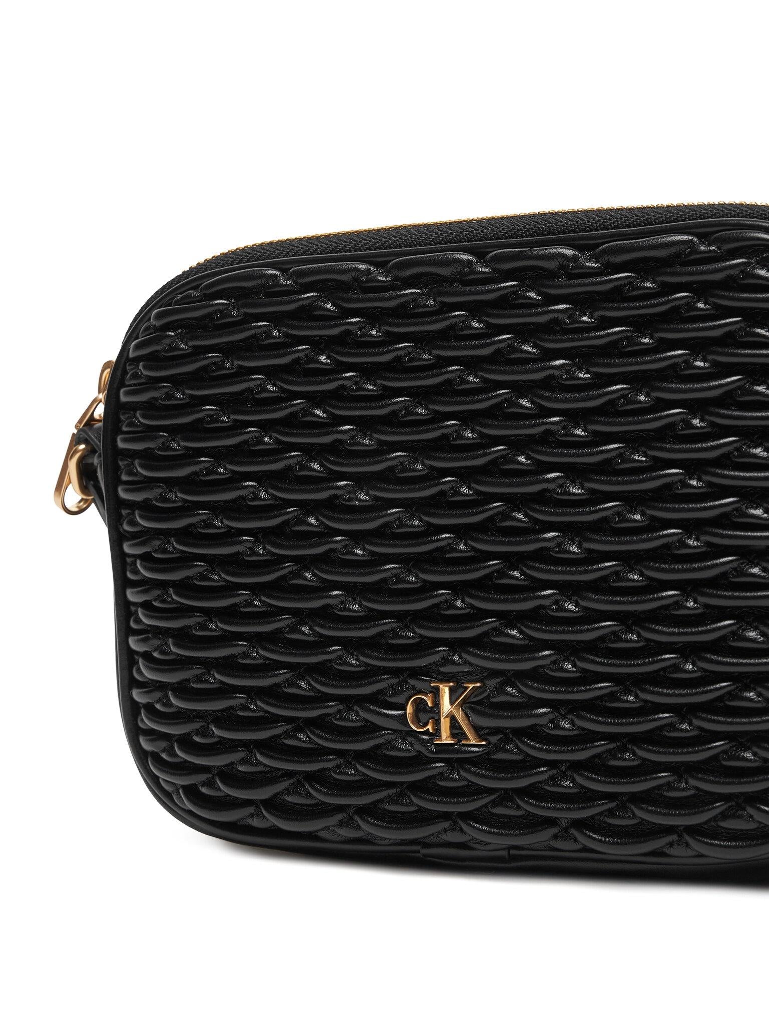 PLEATED DOUBLE ZIP CAMER?A BAG LV04F3279G/UB1 CALVIN KLEIN