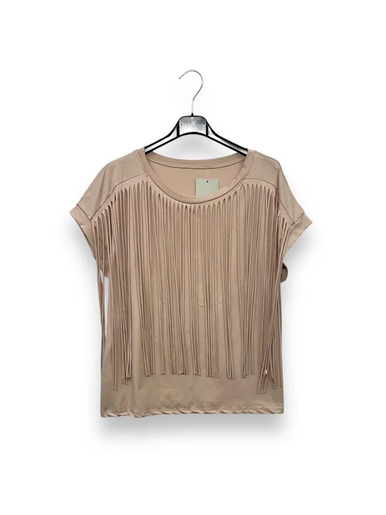 T-shirt con frange 