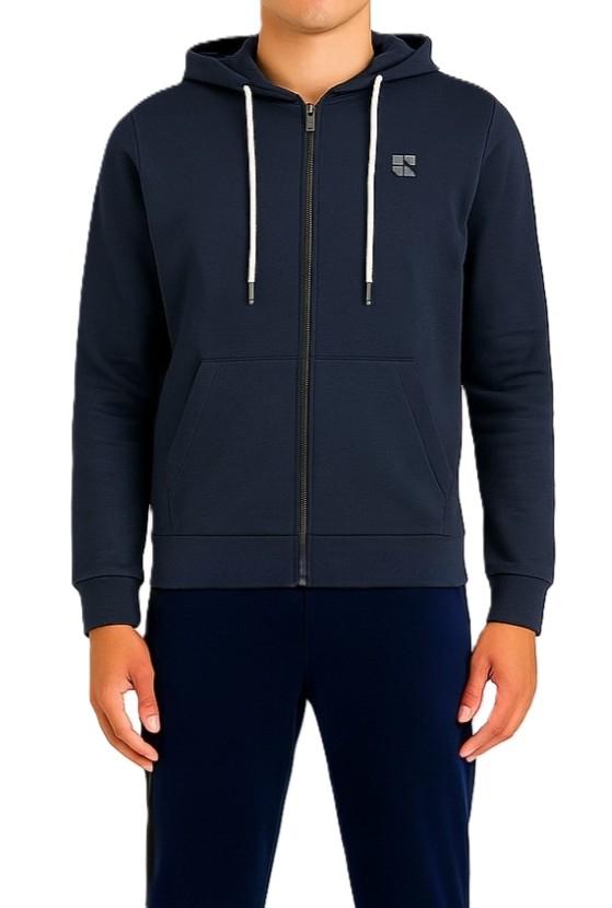 CAPPUCCIO ZIP FELPA UR9120001/BLUE URBAN RING