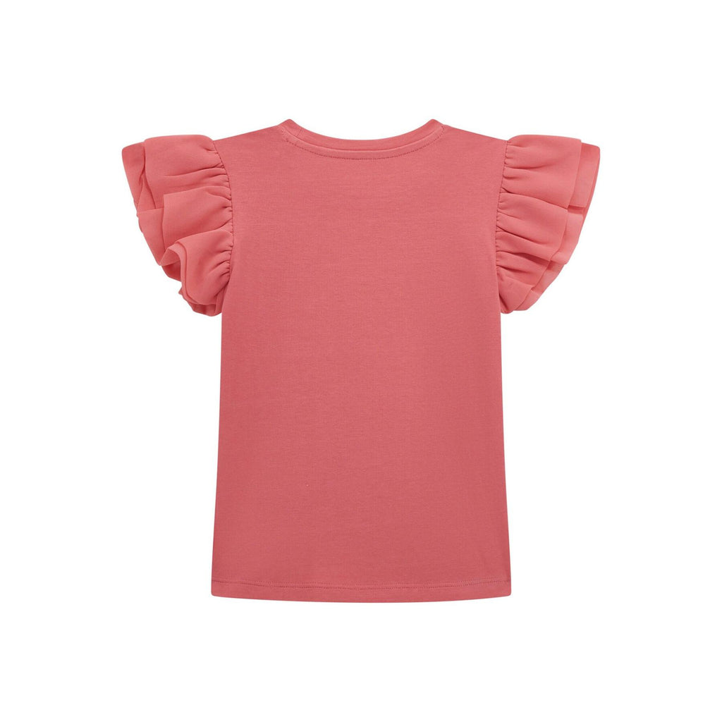 SS T-SHIRT W/CHIFFON 