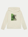 CALVIN KLEIN JEANS LARGE SHIFTED CK HOODIE