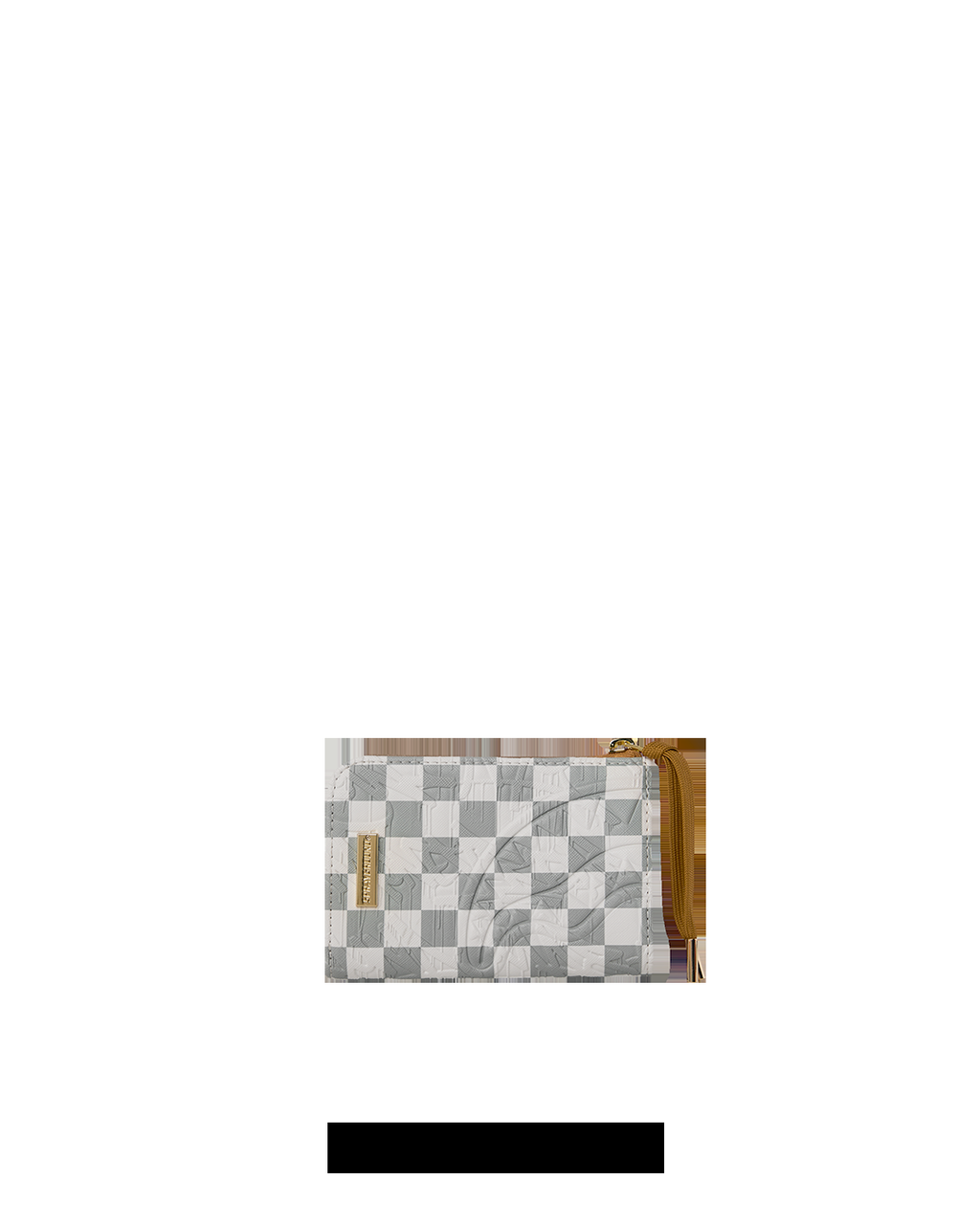 GRAFF EMBOSSED CREAM CHECK<BR/>WALLET 