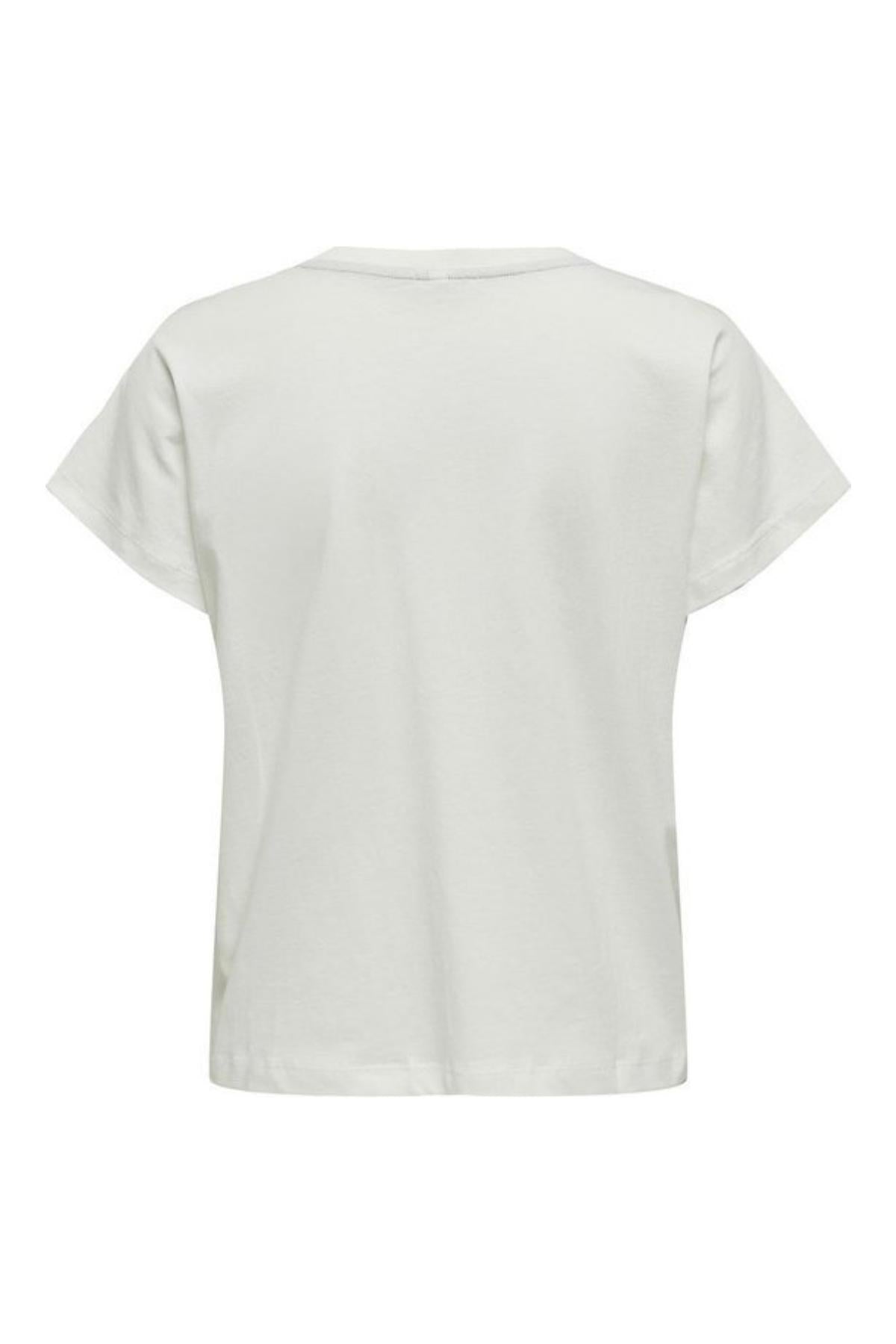 ONLJILL LIFE S/S TOP BOX JRS 15324337/Cloud Dancer ONLY