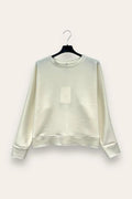 Scuba sweatshirt with satin trim