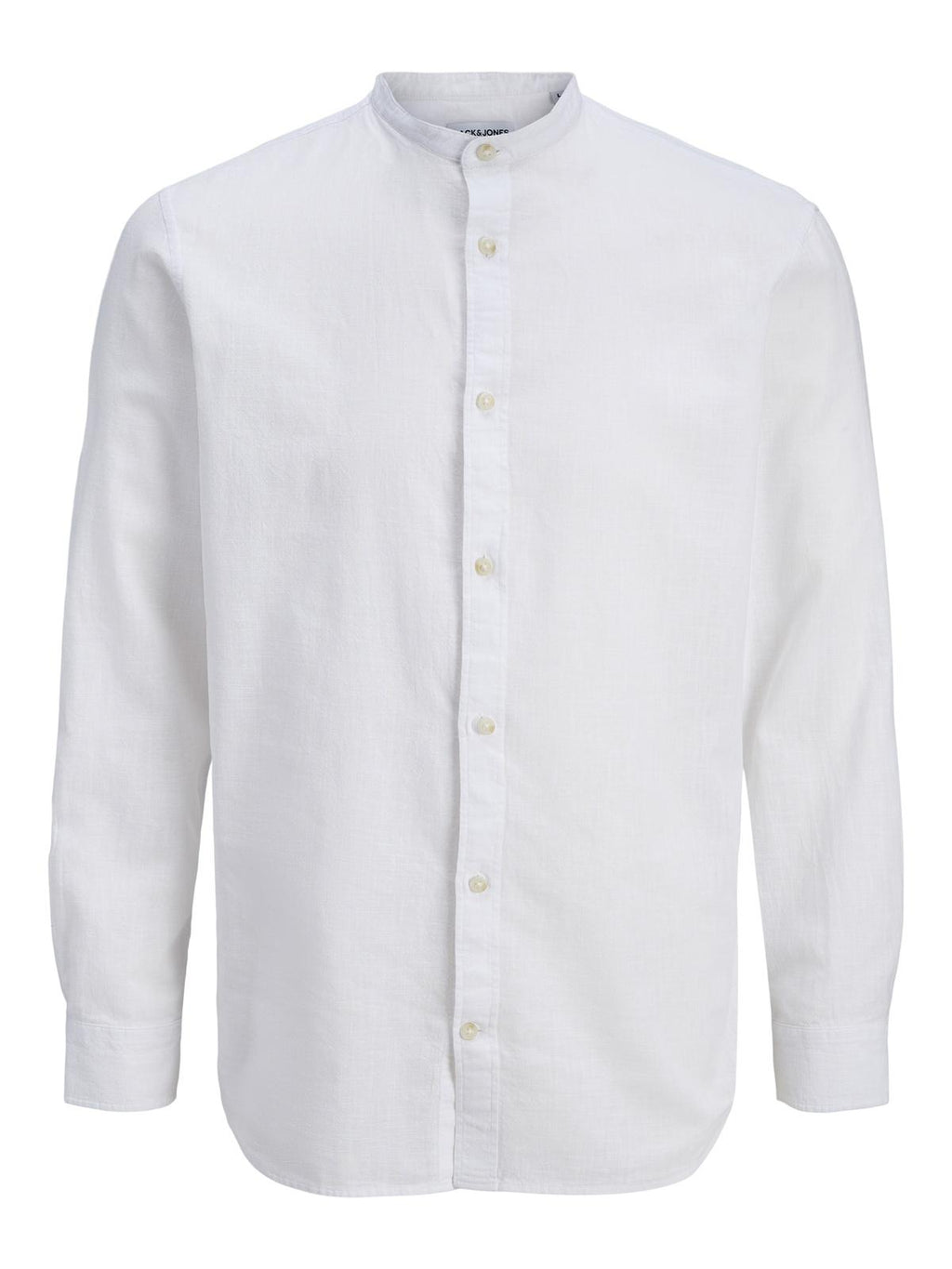 JJESUMMER LINEN BLEND BAND SHIRT L/S SN 