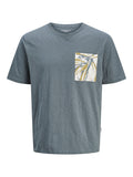 JACK AND JONES JORSPLIT AOP POCKET TEE SS CREW NECK