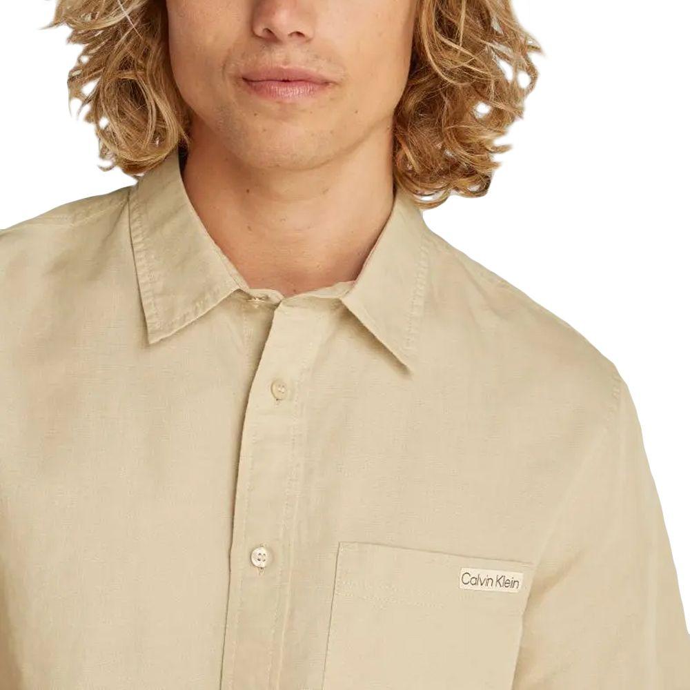 LINEN COTTON SHIRT J30J327295/PF0 CALVIN KLEIN JEANS