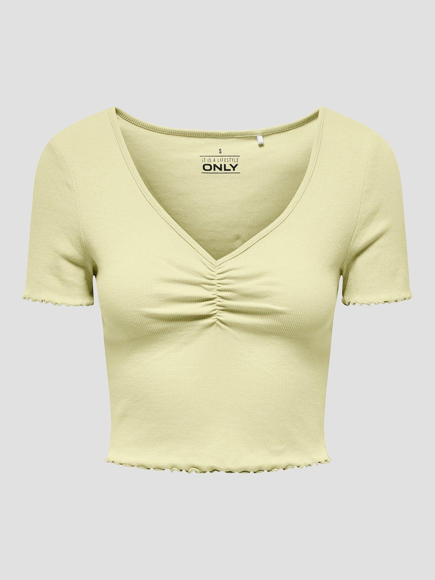 ONLBETTY S/S V-NECK TOP CC JRS 