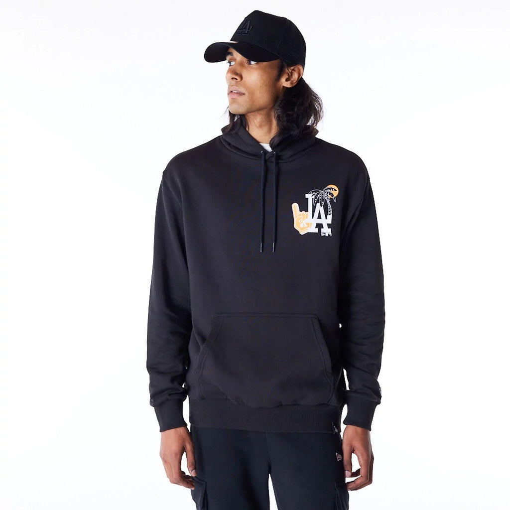 MLB FOOD GRPHC OS HOODIE LOSDOD  BLKWHI 