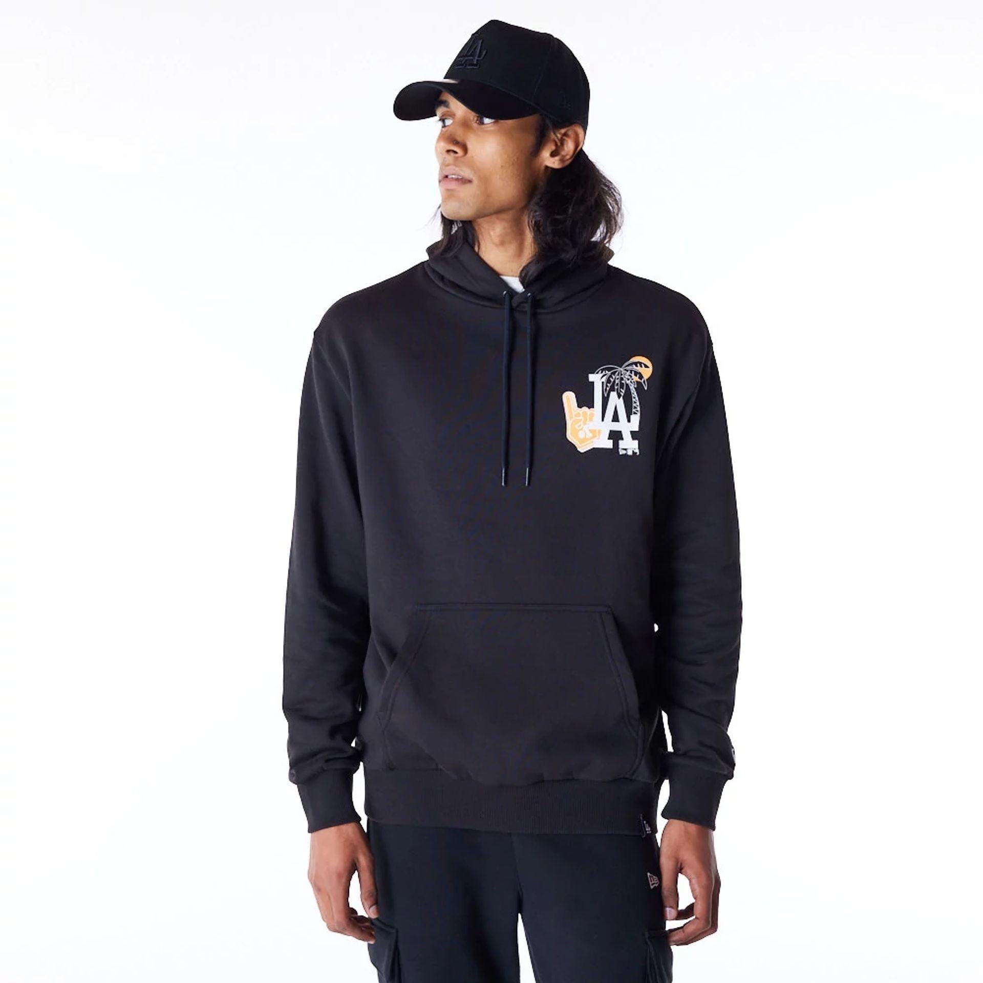 MLB FOOD GRPHC OS HOODIE LOSDOD  BLKWHI 