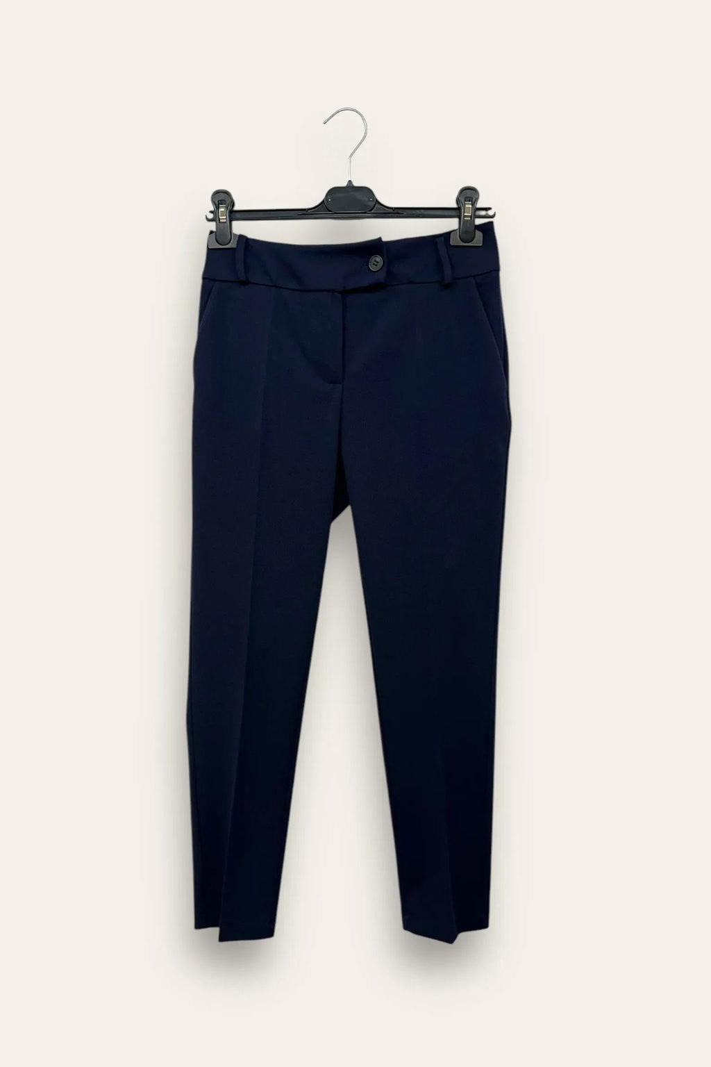Pantalone a sigaretta in crepe AM-10661-AM-8042/Blu LOVEme