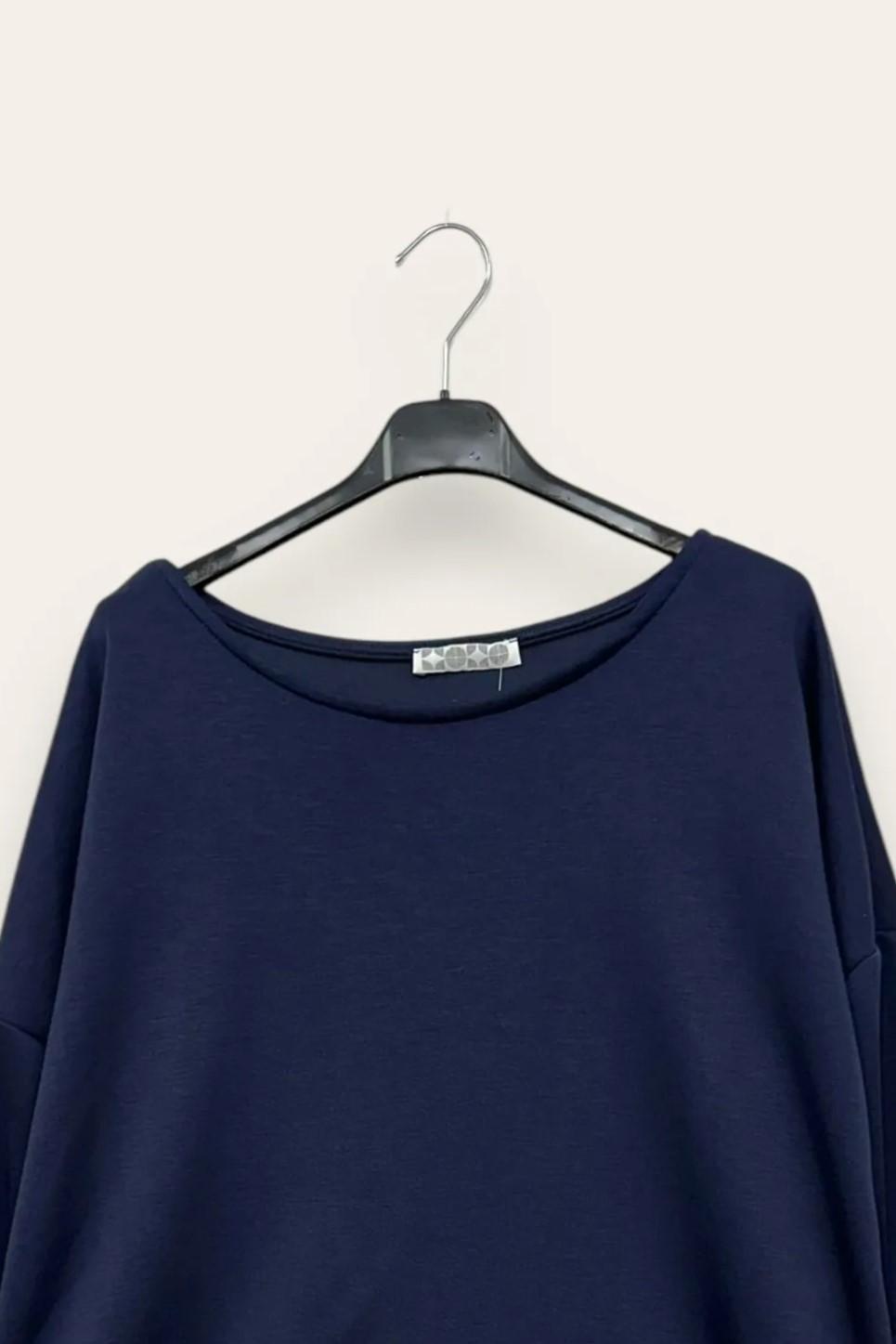 Maglietta in scuba girocollo CL-10674/CL-16959/BLU LOVEme
