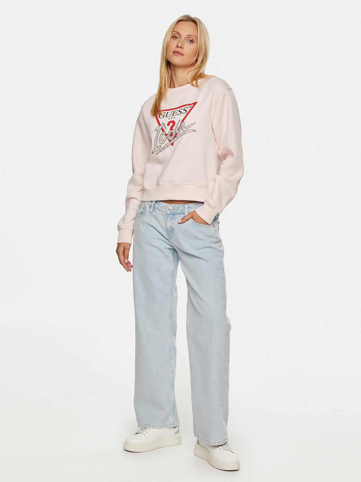 CN ICON SWEATSHIRT W4YQ25KB681/A60W GUESS