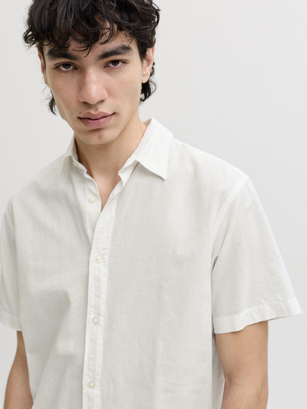 JJEBREEZE LINEN BLEND SHIRT S/S SN 