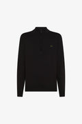 SUN68 HALF ZIP SWEATER BASIC L/S