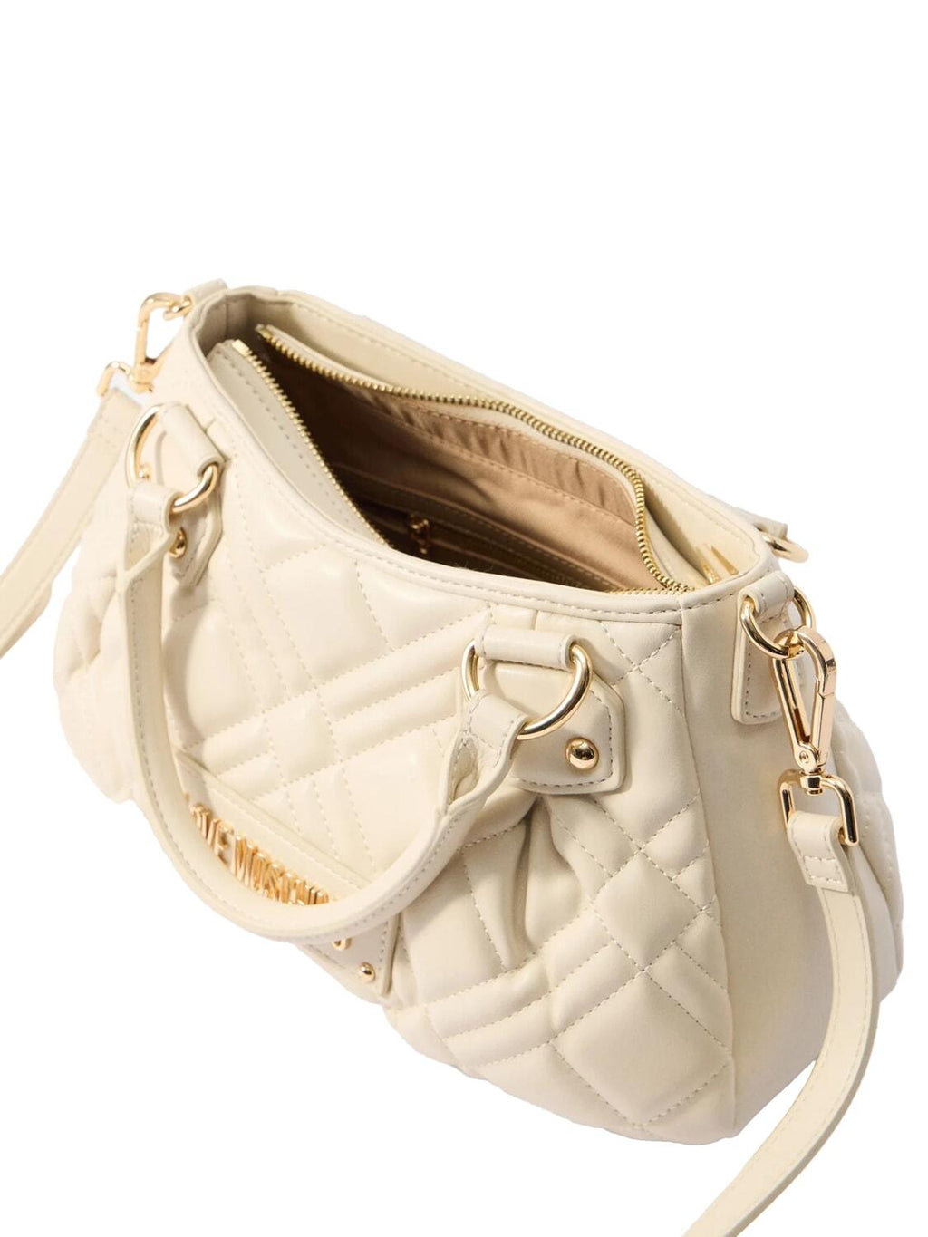 BORSA QUILTED PU AVORIO 