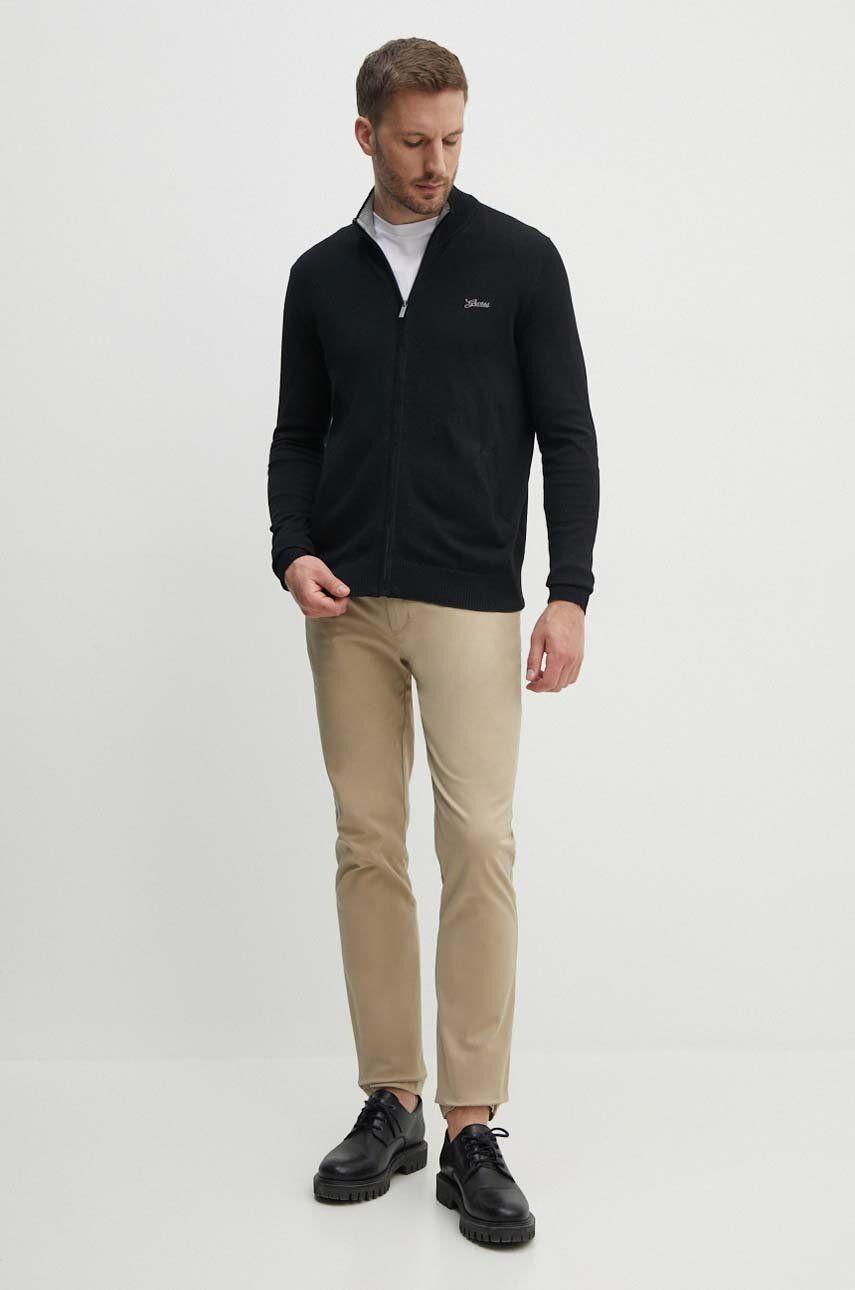 DARRELL LS ZIPPED CARDI BASIC M4YR03Z3052/JBLK GUESS