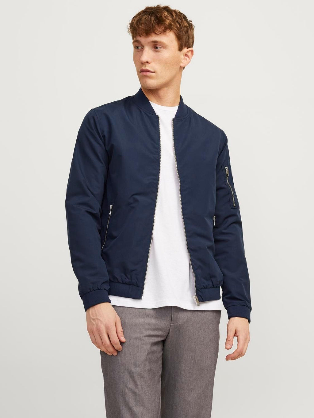 12165203/Navy Blazer JACK AND JONES