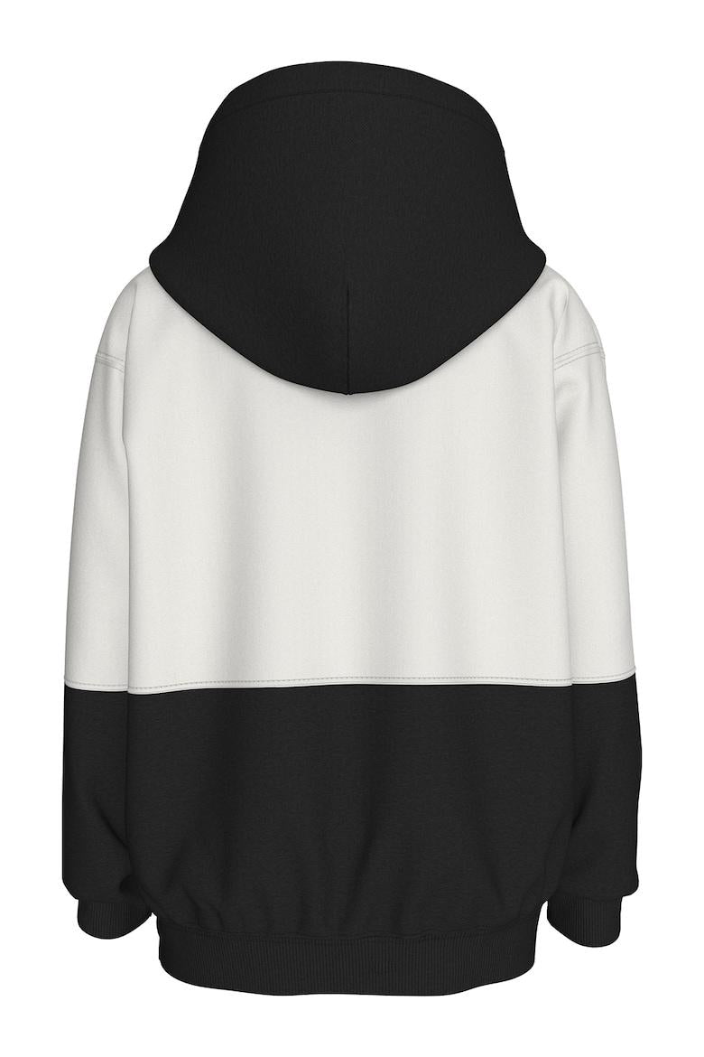 BRUSHED FLEECE CLR BLOCK HOODI 