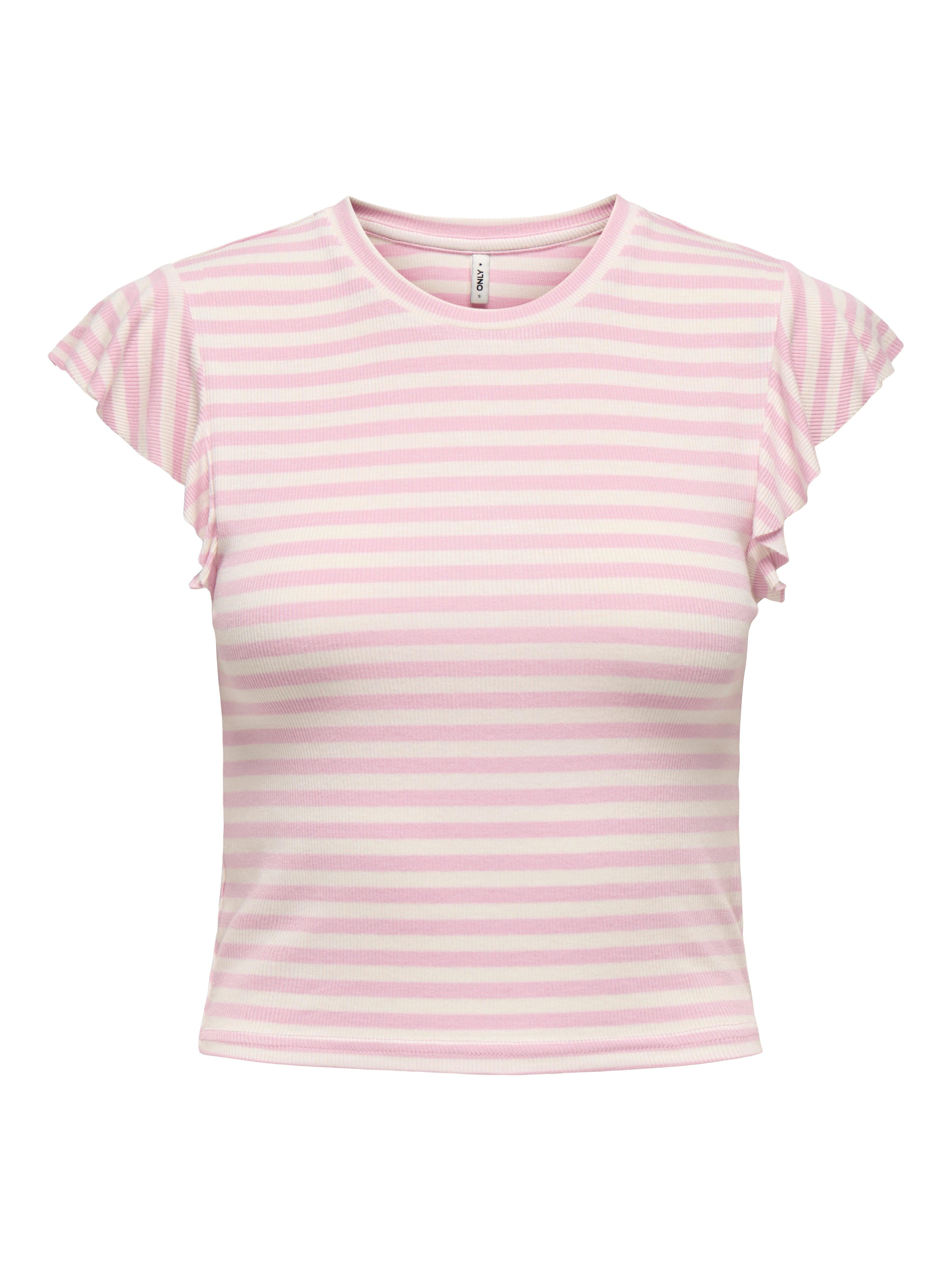 ONLBELIA S/L FRILL TOP BOX JRS 15289848/Roseate Spoonbill ONLY
