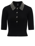 PINKO EMILIA MAGLIA BLEND WS STRASS