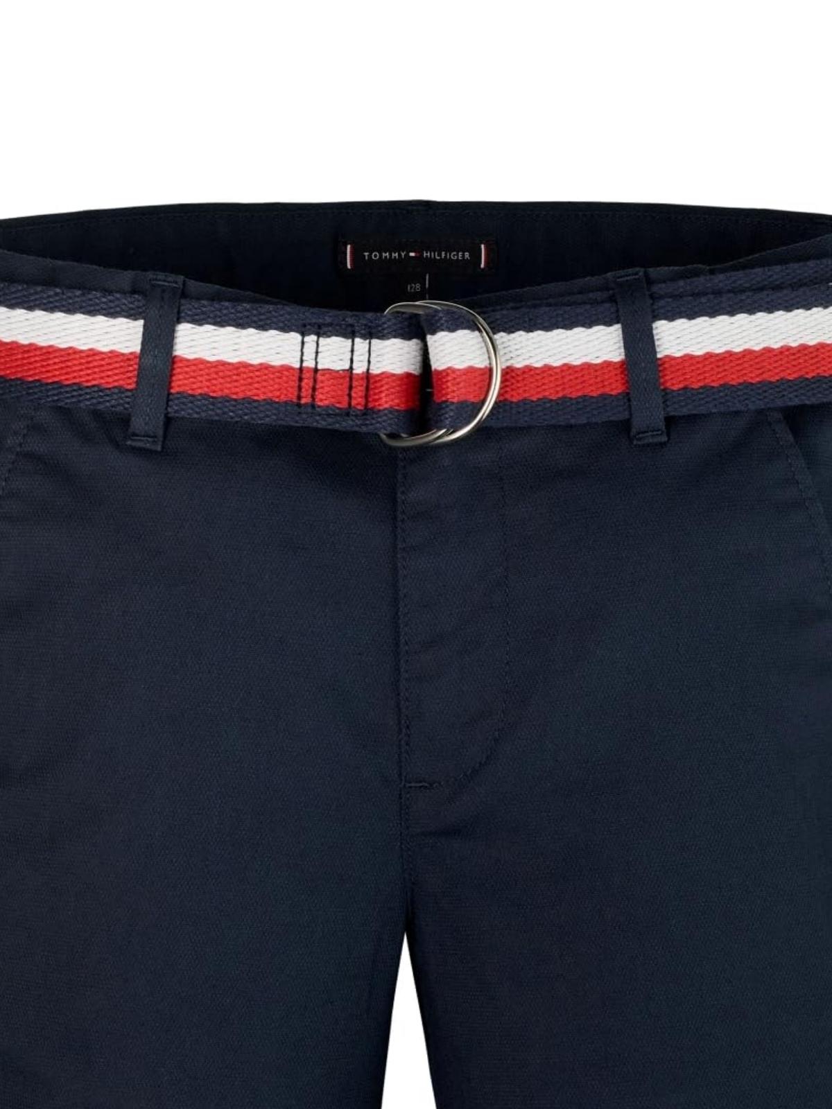WOVEN BELTED SHORTS 