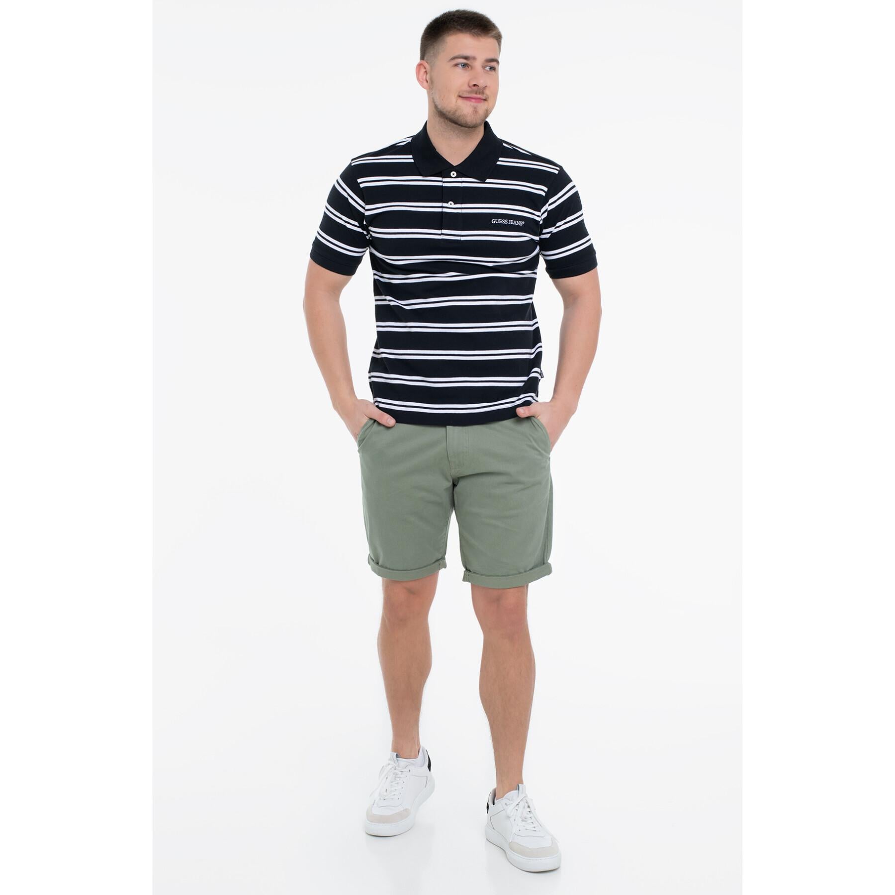 GJ SS STRIPE POLO 