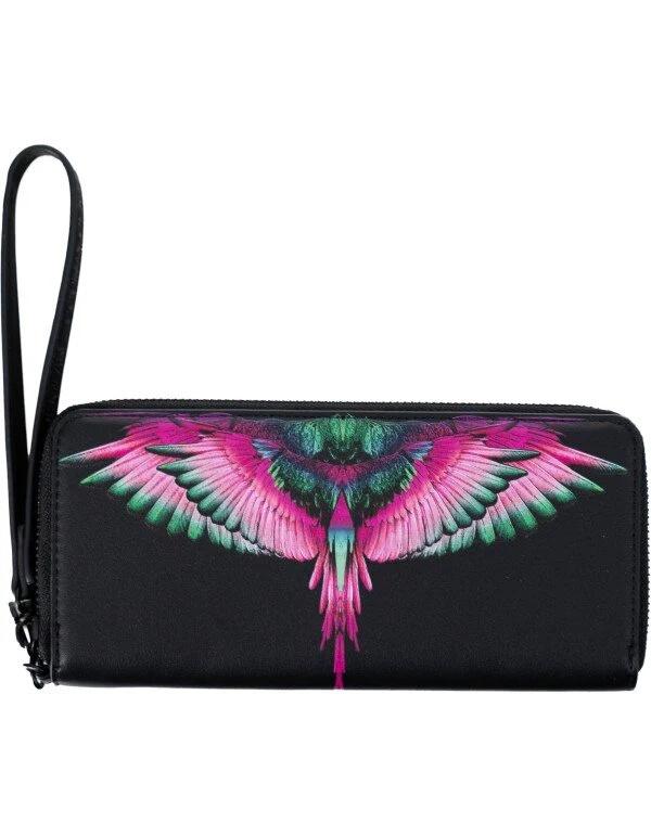 PORTAFOGLIO COMAF250173/NERO PINK MARCELO BURLON COUNTY OF MILAN