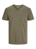 JACK AND JONES JJESPLIT NECK TEE SS NOOS