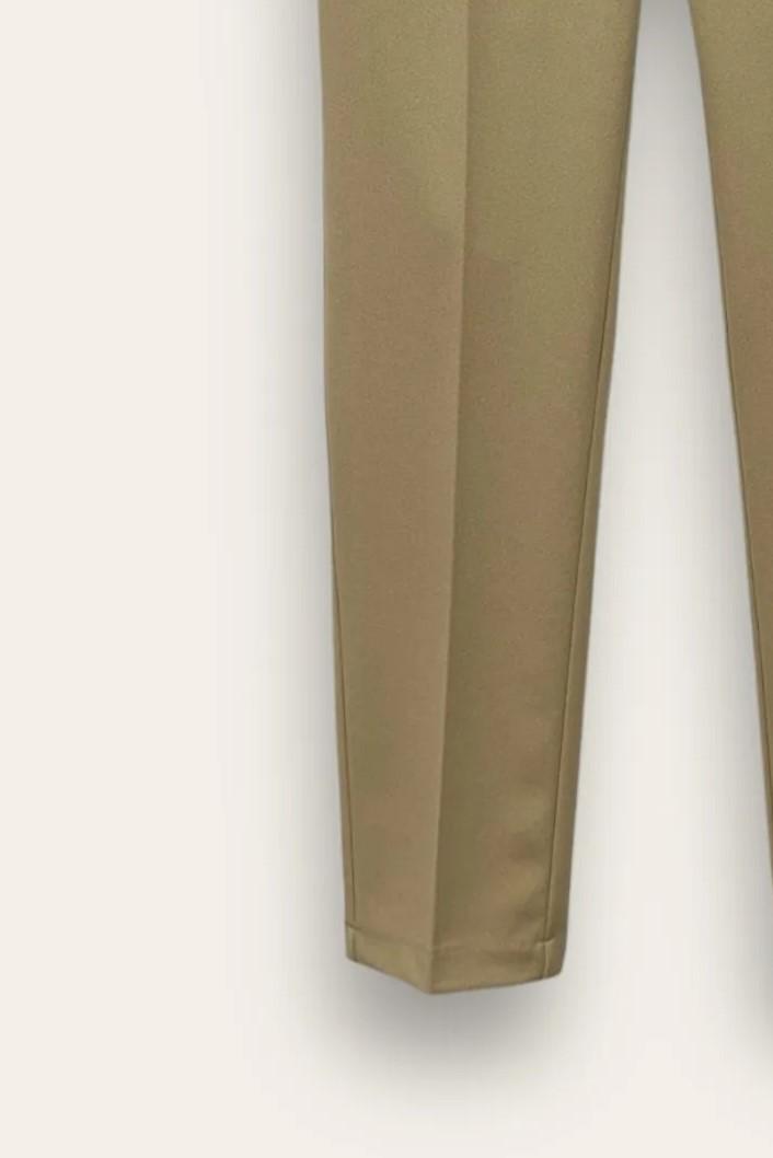 Pantalone a sigaretta in crepe AM-10661-AM-8042/Sabbia LOVEme