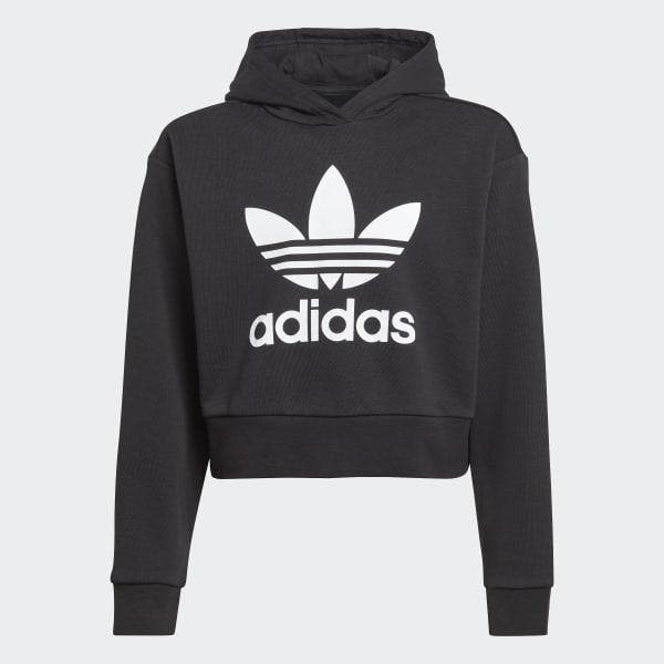 CROPPED HOODIE      BLACK 