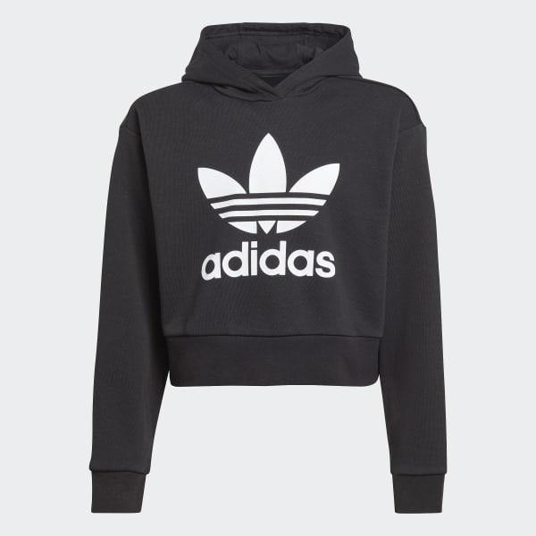 CROPPED HOODIE      BLACK 