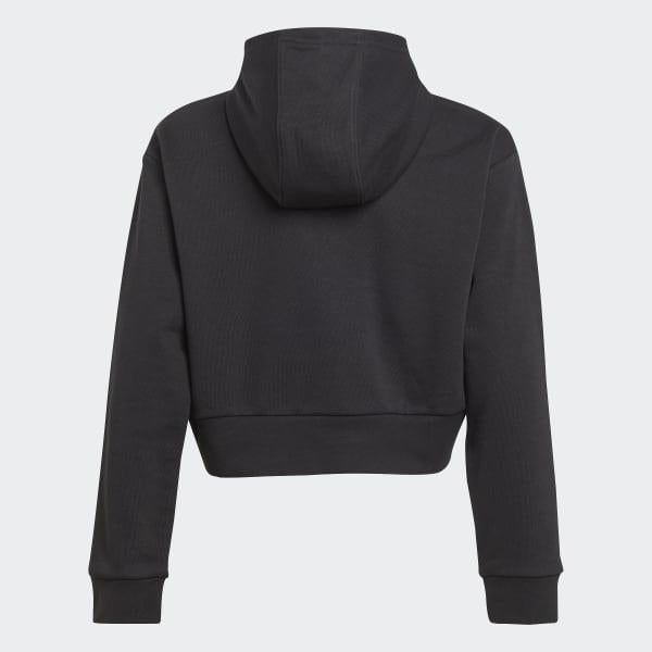 CROPPED HOODIE      BLACK 